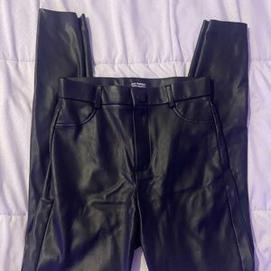 Zara Black Leather Pants